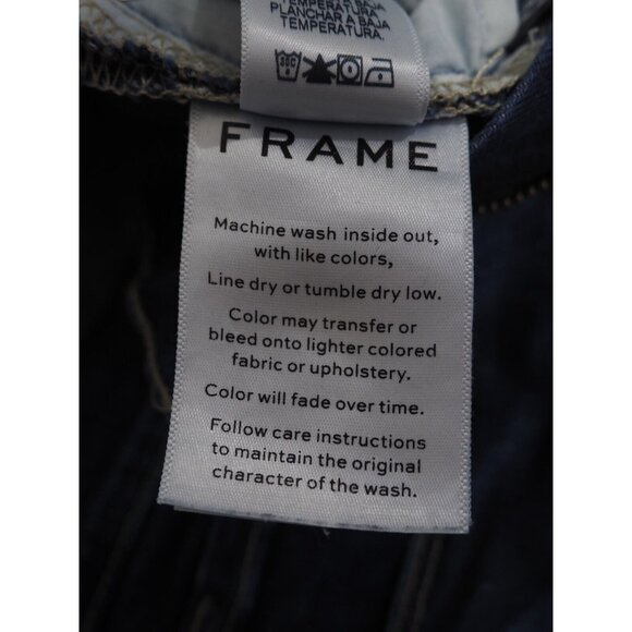 Frame Medium Wash "Le Skinny de Jeanne Crop" Skinny Blue Jeans, Size 27 - Picture 9 of 9